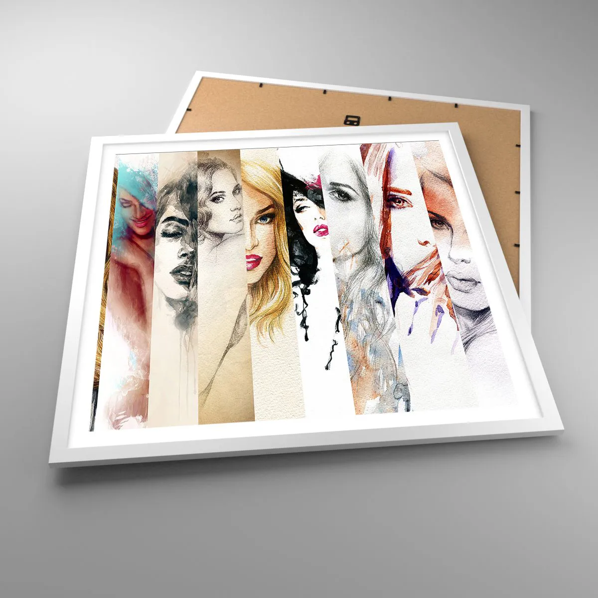 Plakát v bílém rámu - A vždy jsi to TY - 60x60 cm