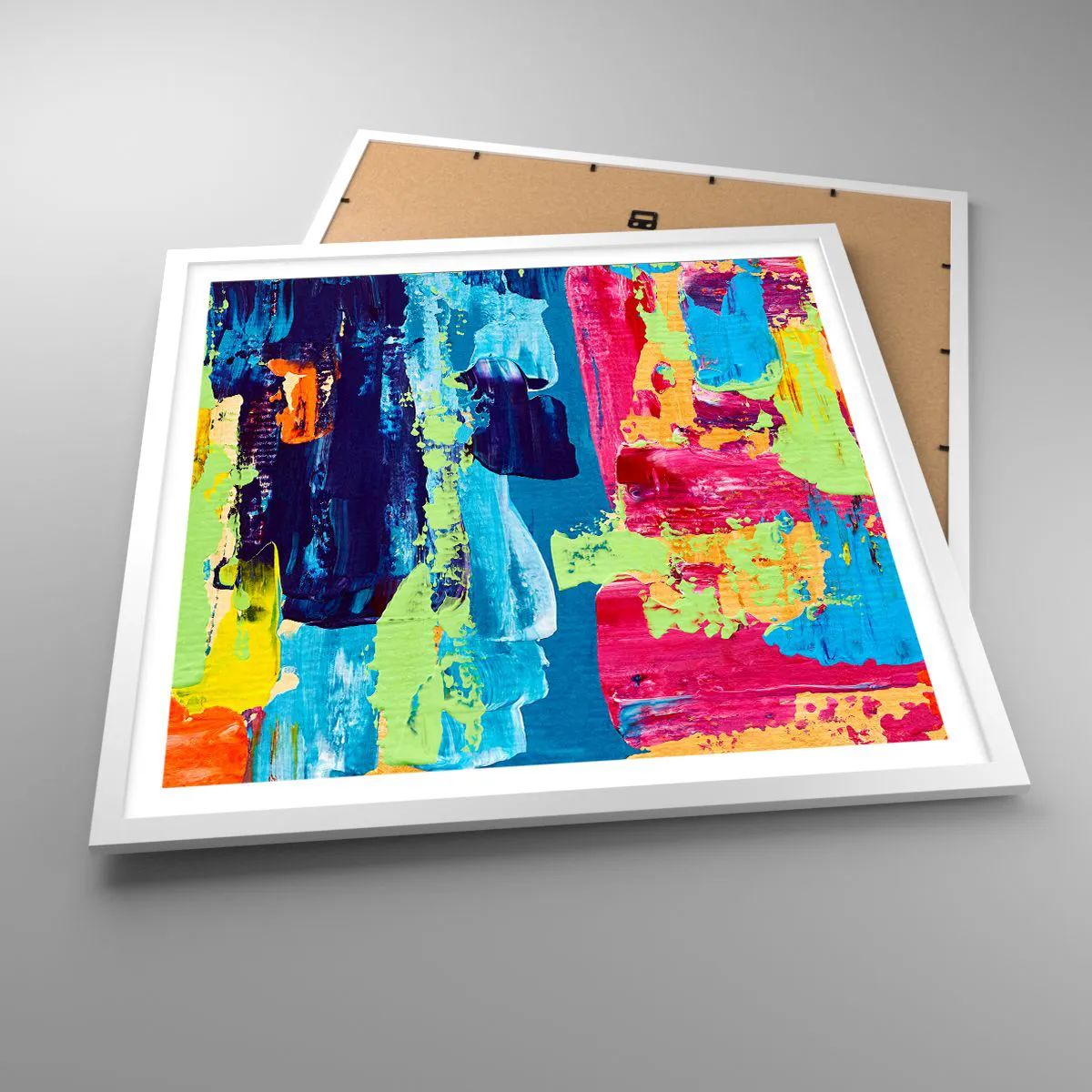 Poster in white frmae - Life Is Beautiful! - 60x60 cm