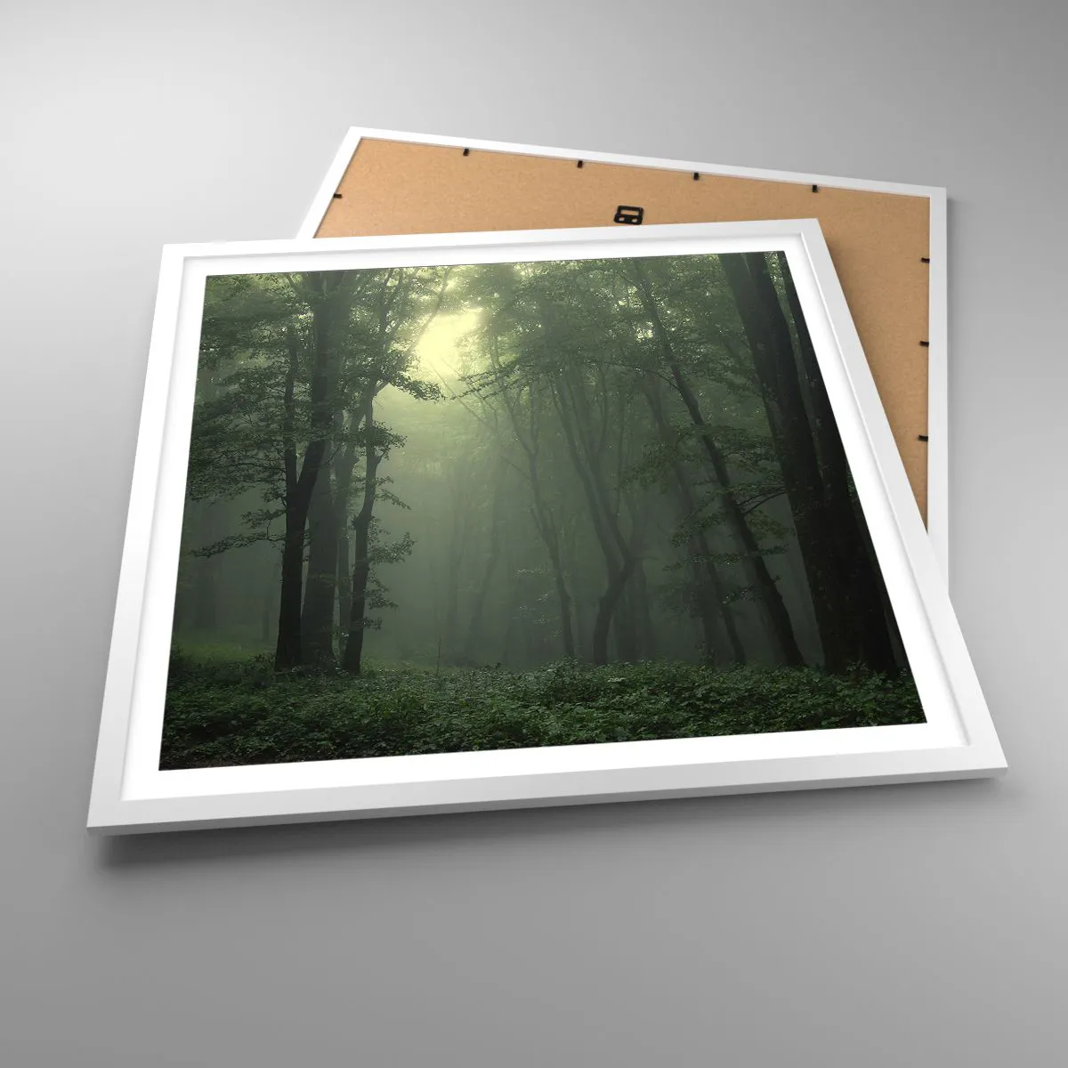 Poster in white frmae - Before It Wakes Up - 60x60 cm