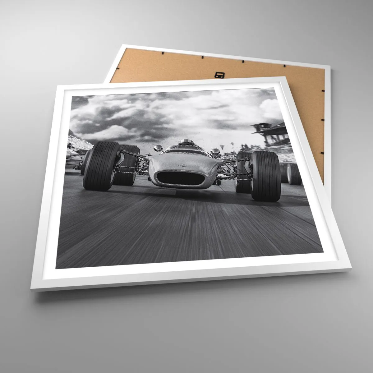 Póster en marco blanco - ¡Hay poder! - 60x60 cm