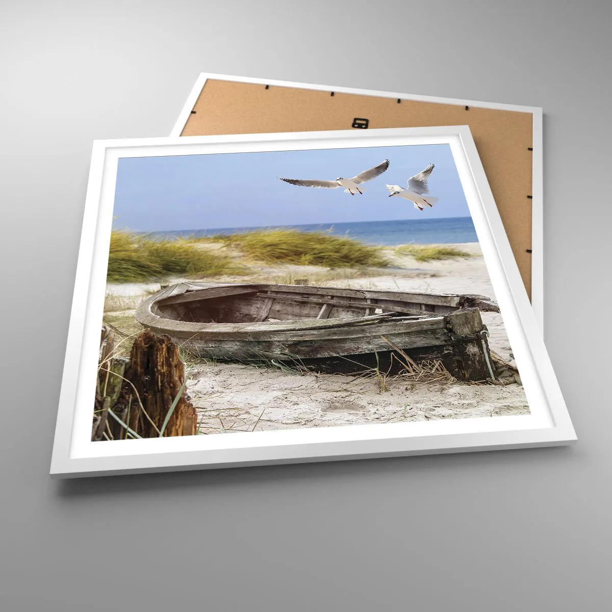 Poszter fekete keretben - Szélben fürödve - 60x60 cm