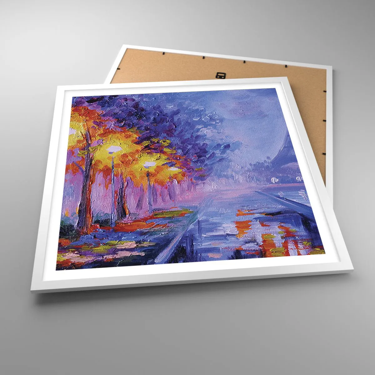 Poster in einem weißen Rahmen - Ein Traumspaziergang - 60x60 cm