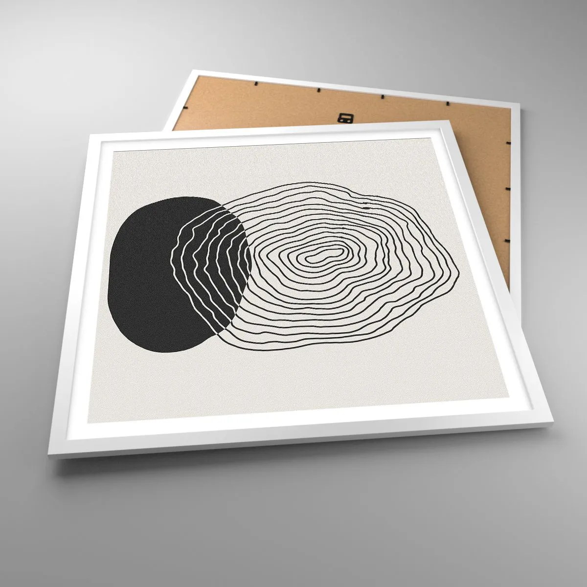 Affiche dans un cadre blanc - Poster - Durabilité et oscillation - 60x60 cm