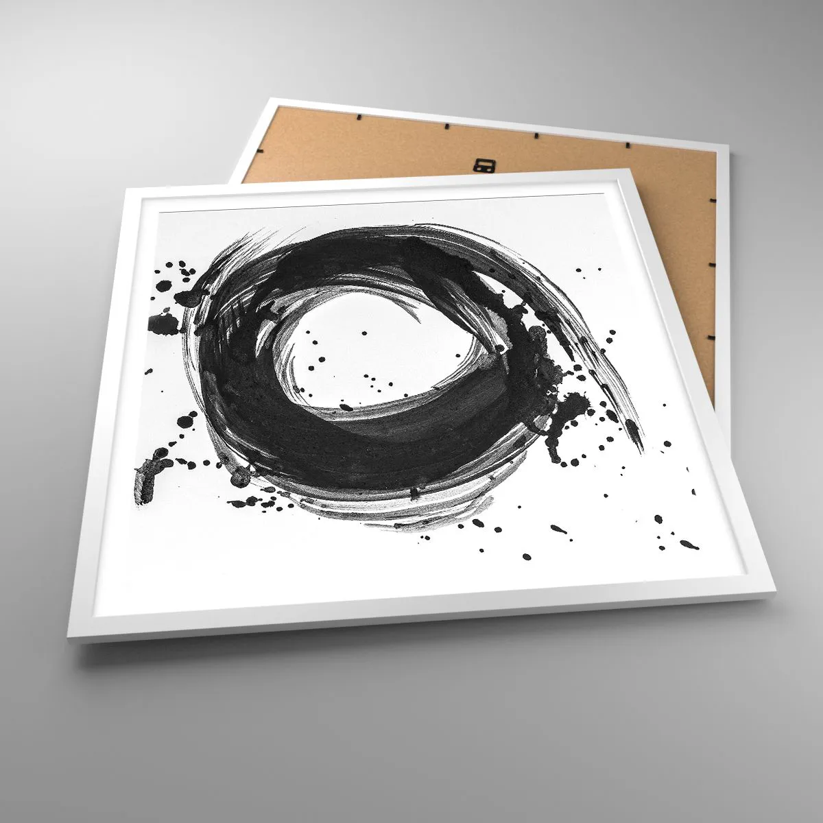 Poster in white frmae - Whirl of Creation - 60x60 cm