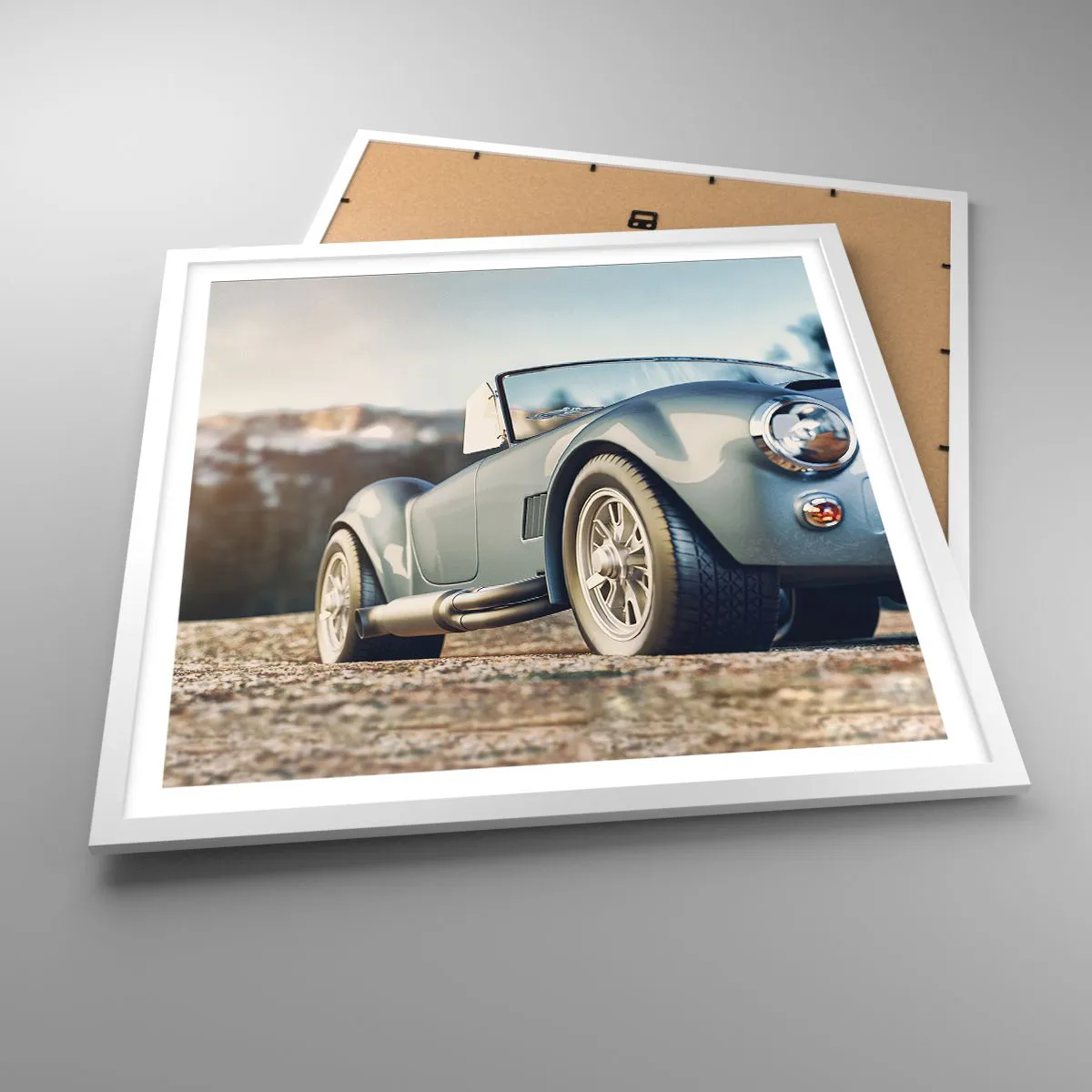 Poster in een witte lijst - Omdat stijl ertoe doet - 60x60 cm