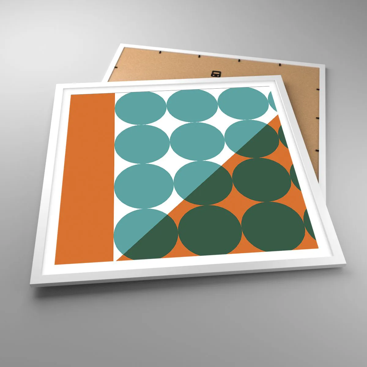 Poszter fekete keretben - Felfelé és átlósan - 60x60 cm