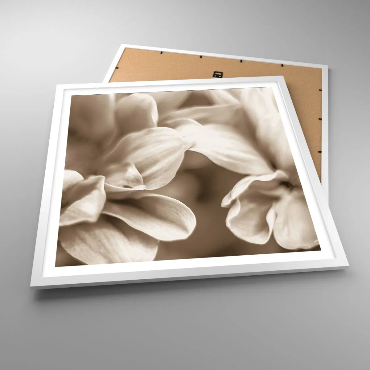 Poszter fekete keretben - Gyengéd, mint egy mosoly - 60x60 cm