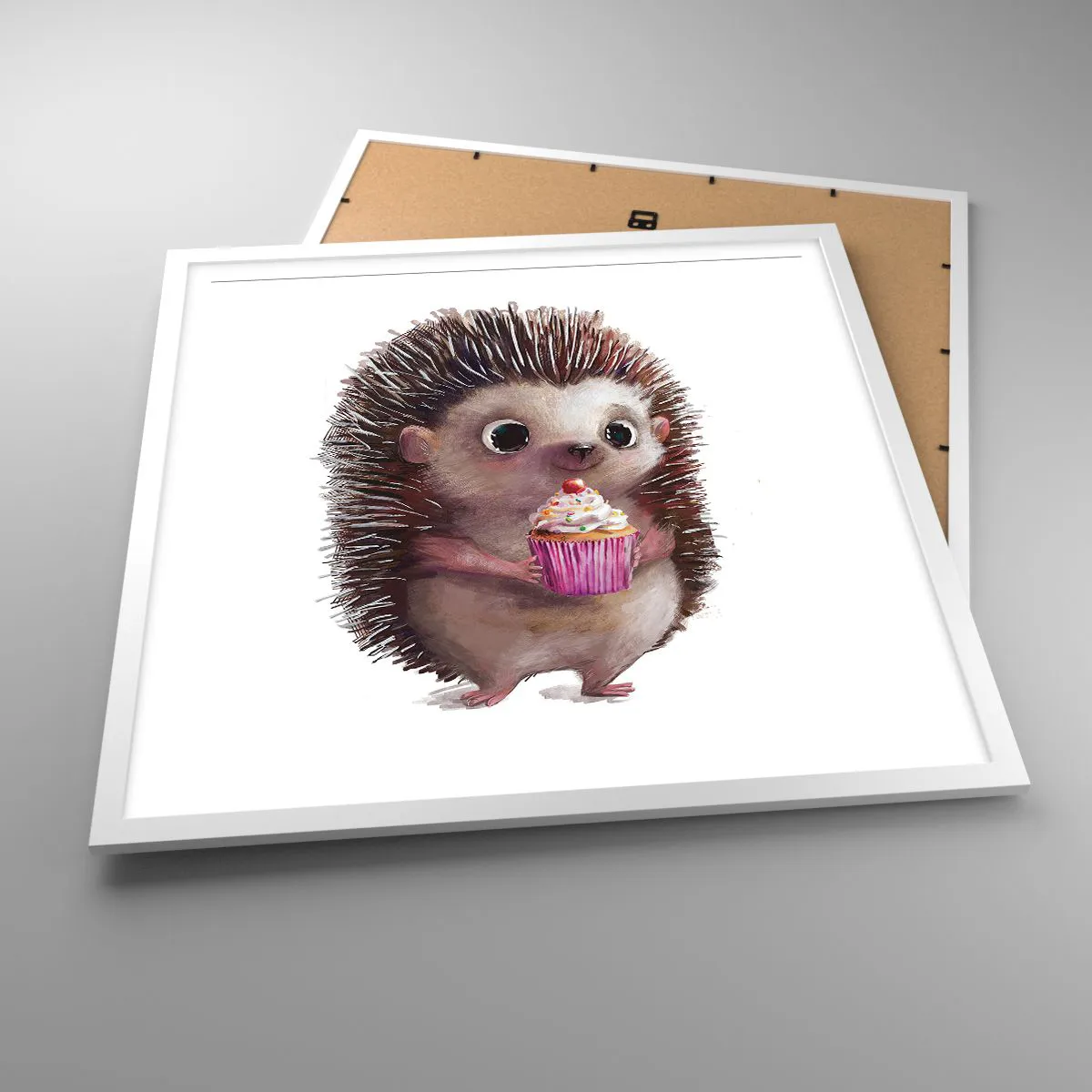 Poster in einem weißen Rahmen - Der Feiertag ist jeden Tag - 60x60 cm