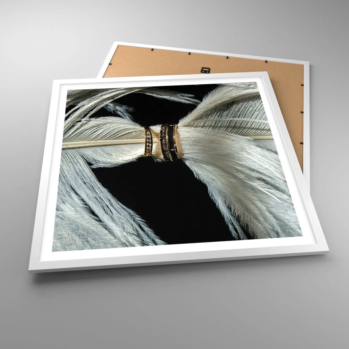 Poster in einem weißen Rahmen - ... und ich werde dich nicht verlassen ... - 60x60 cm