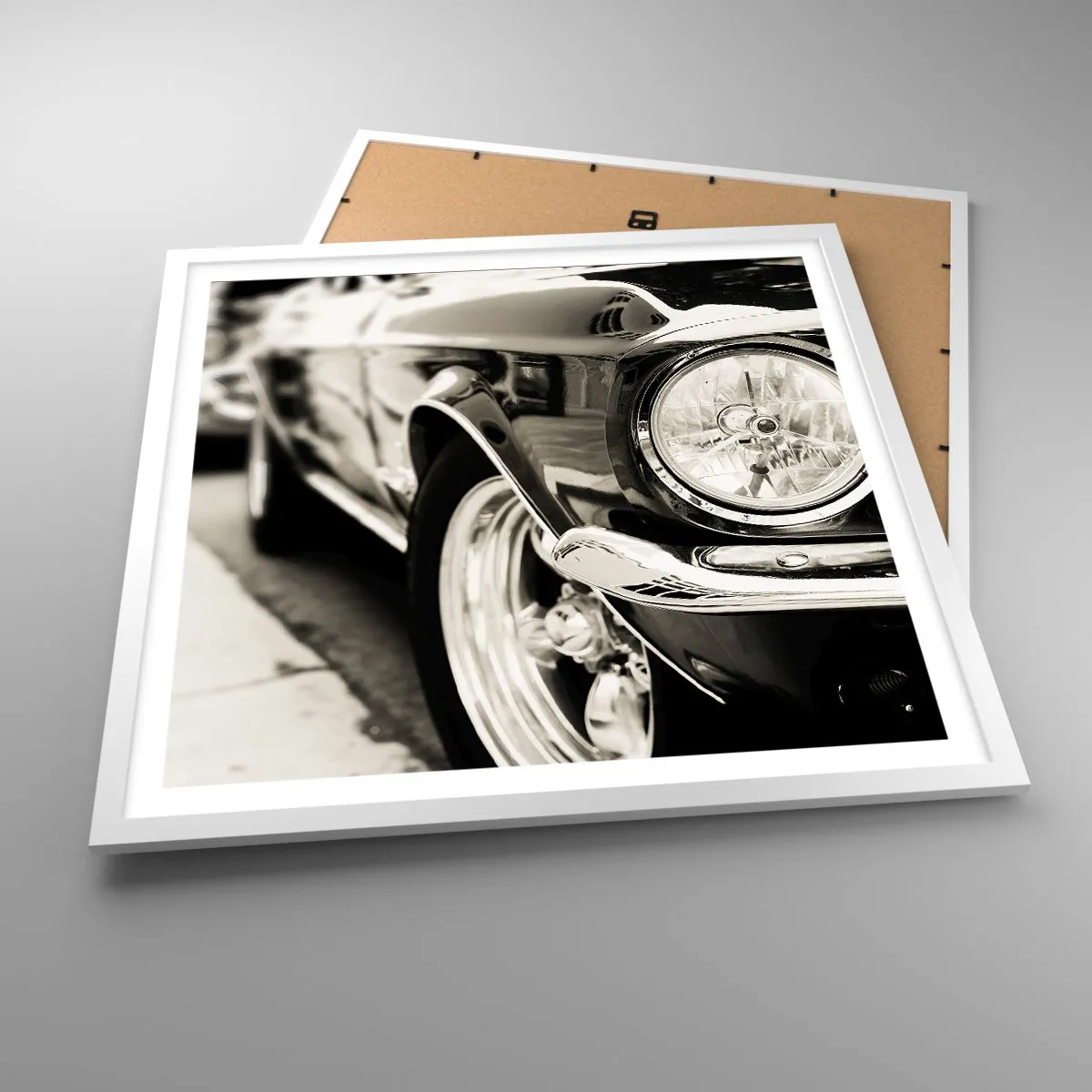 Poster in cornice bianca - Bellezza intramontabile - 60x60 cm