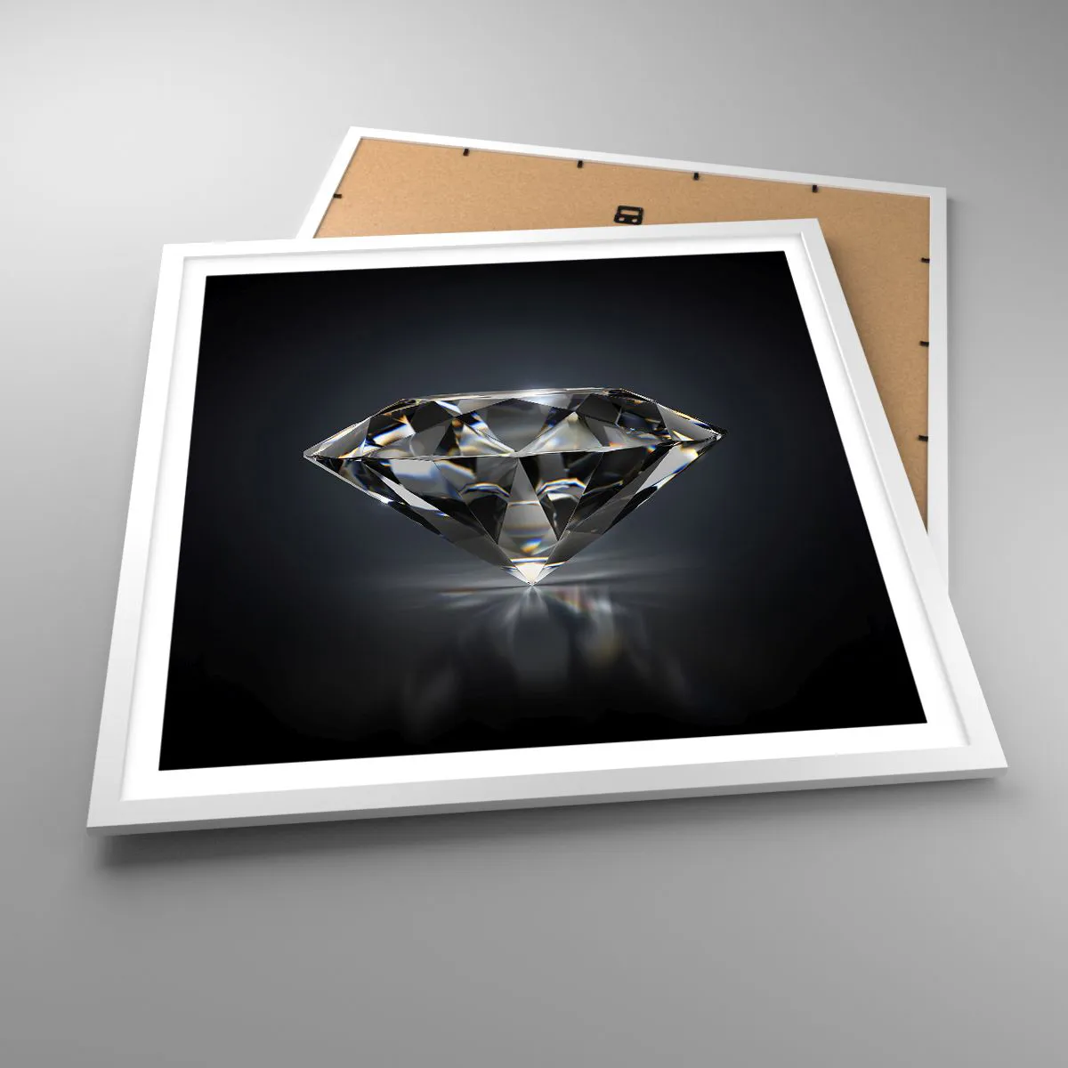 Plakát v bílém rámu - Best girls friend - 60x60 cm