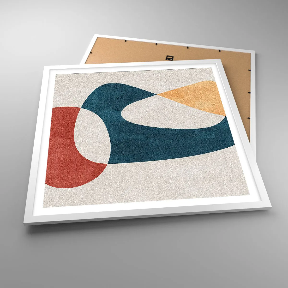 Poster in cornice bianca - Influenze e metamorfosi - 60x60 cm