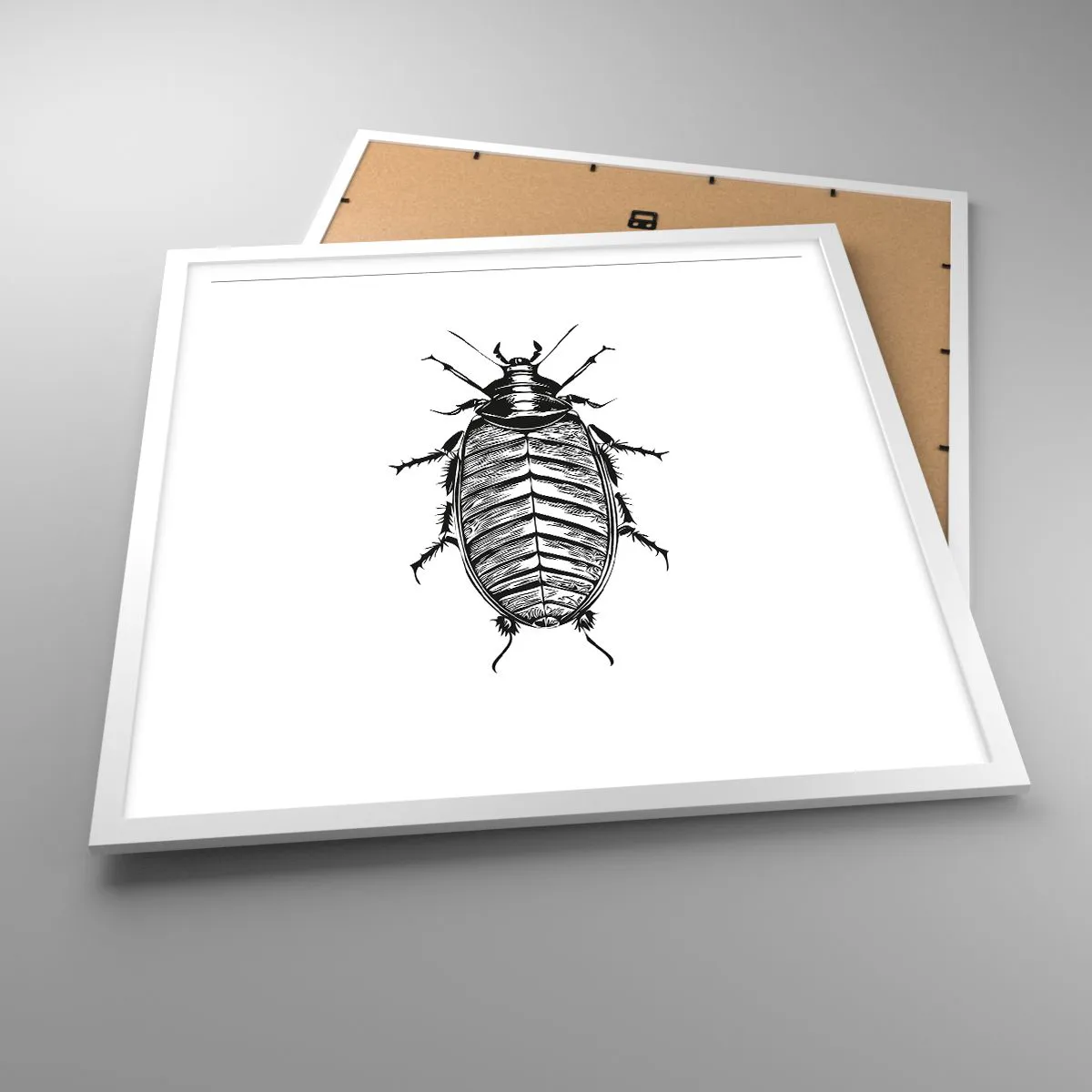 Poster in einem weißen Rahmen - Was für ein Exemplar! - 60x60 cm