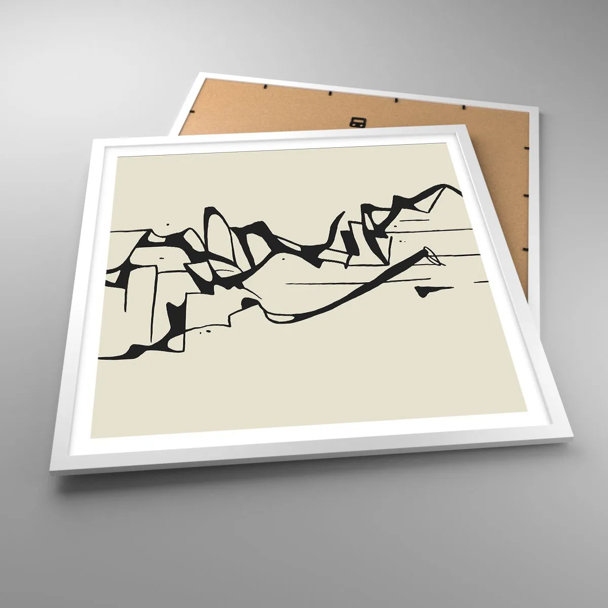 Poszter fekete keretben - Lehet egy táj - 60x60 cm