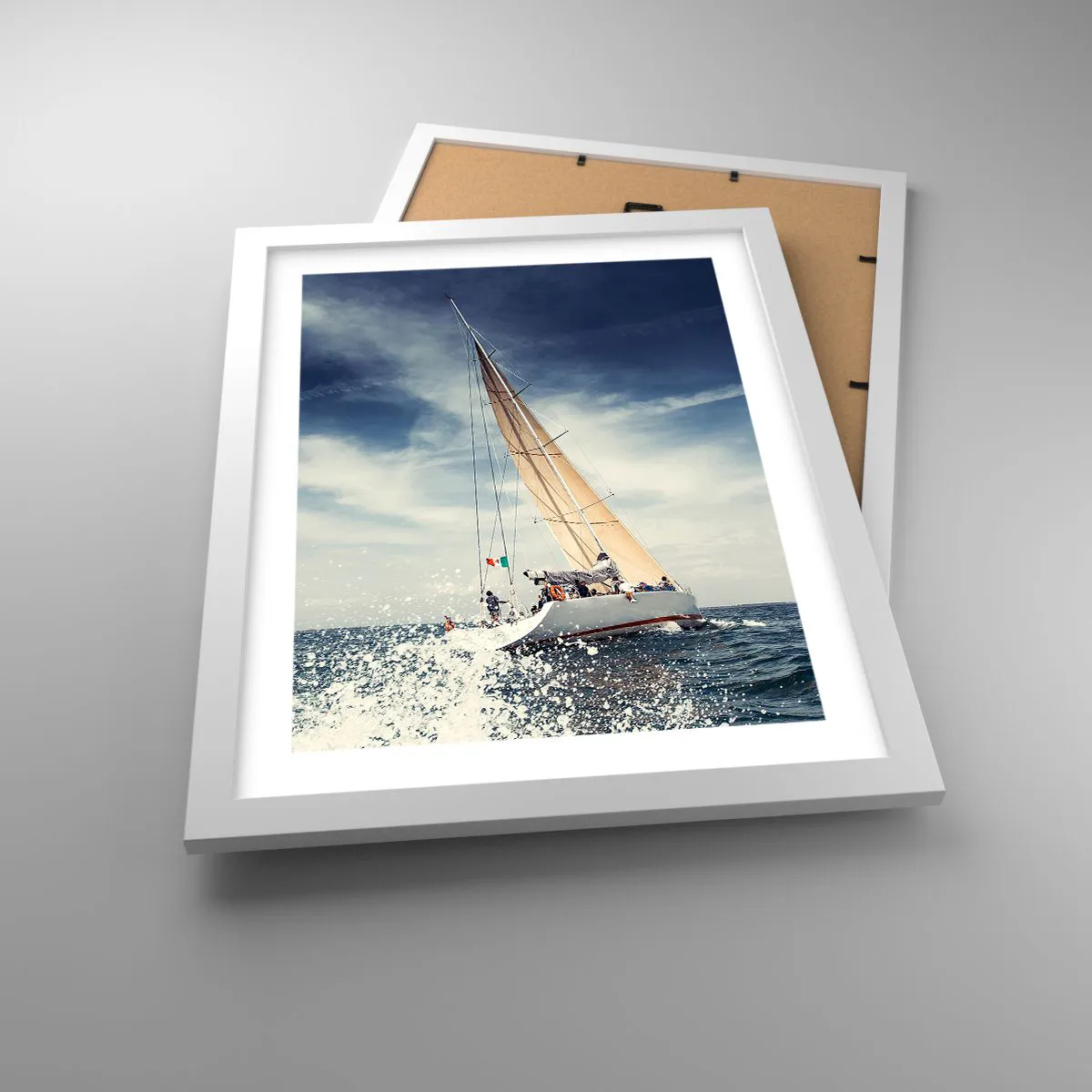 Affiche dans un cadre blanc - Poster - Ils ne nous rattraperont pas ! - 30x40 cm