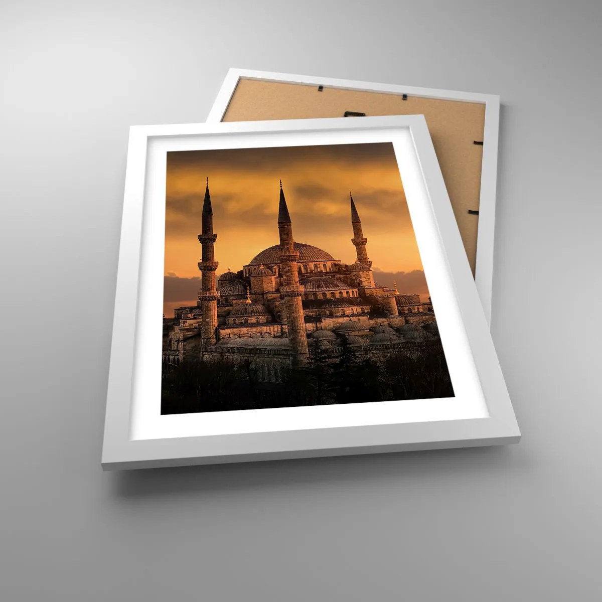 Affiche dans un cadre blanc - Poster - Dieu est grand - 30x40 cm