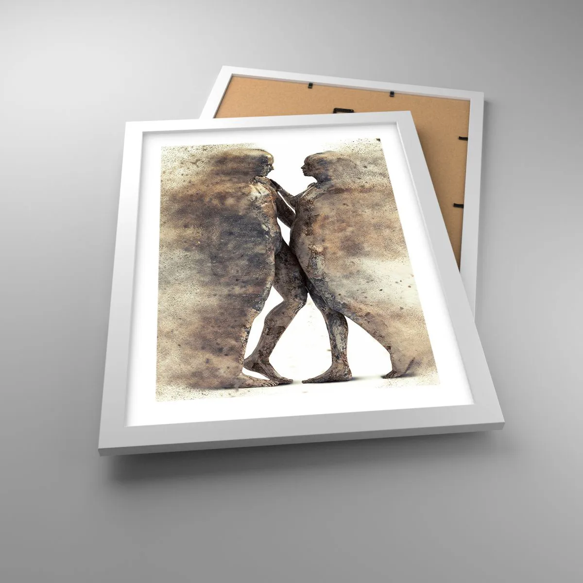 Plakat w białej ramie - Z prochu powstali, by kochać - 30x40 cm