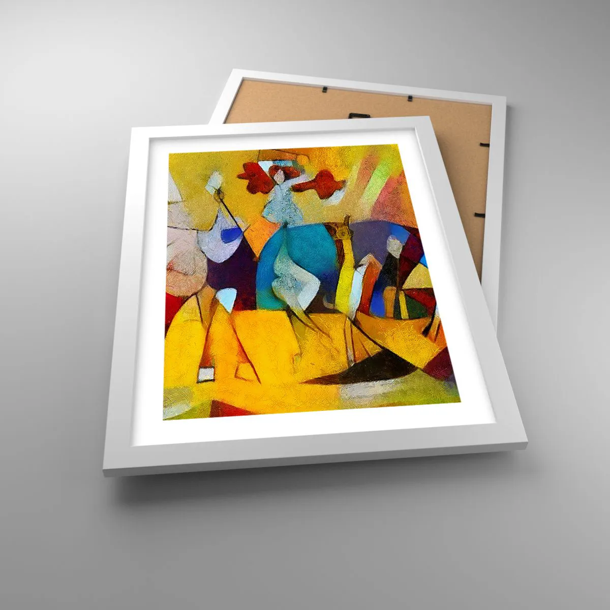 Plakat w białej ramie - Słońce - życie - radość - 30x40 cm