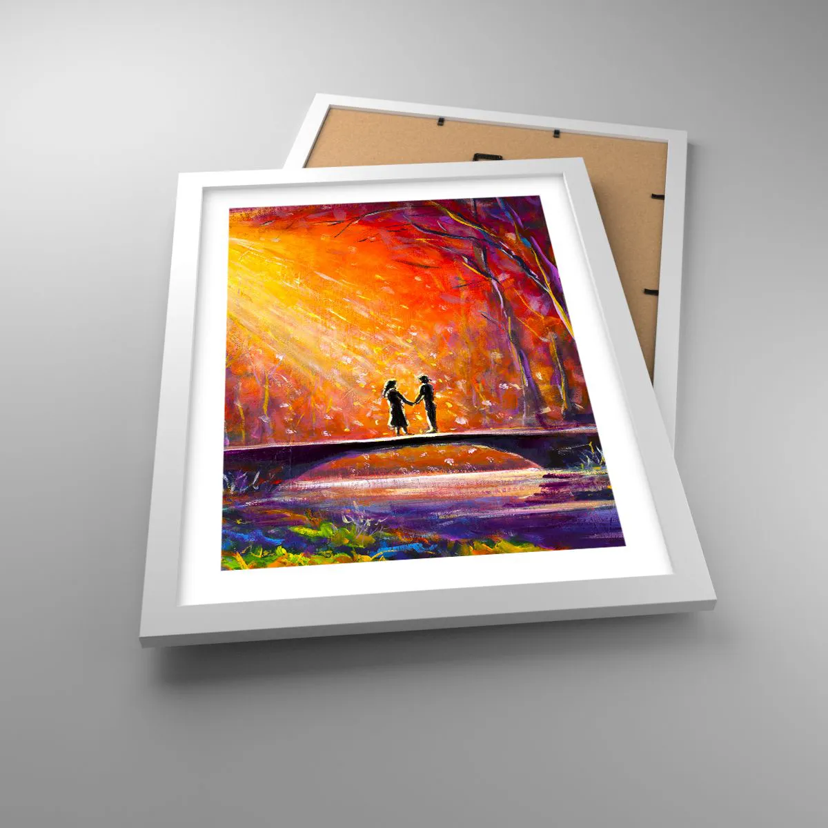 Affiche dans un cadre blanc - Poster - Le ciel les aime aussi - 30x40 cm