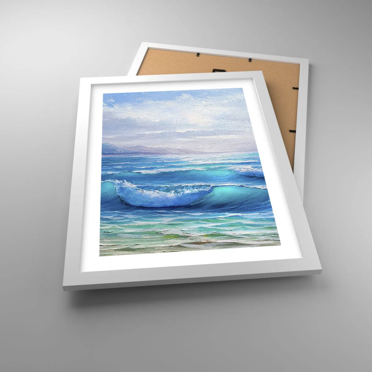 Affiche dans un cadre blanc - Poster - Il apporte un soulagement - 30x40 cm