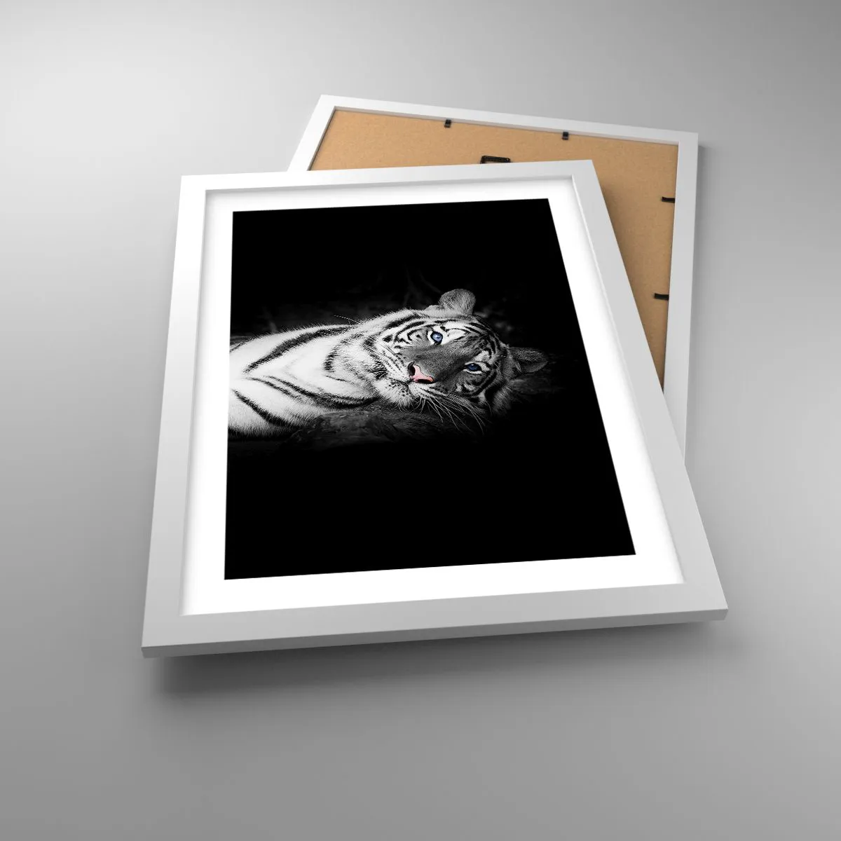 Affiche dans un cadre blanc - Poster - Sauvagerie et paix - 30x40 cm