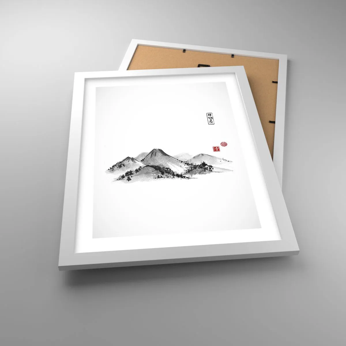 Plakat w białej ramie - Za dalą dal - 30x40 cm