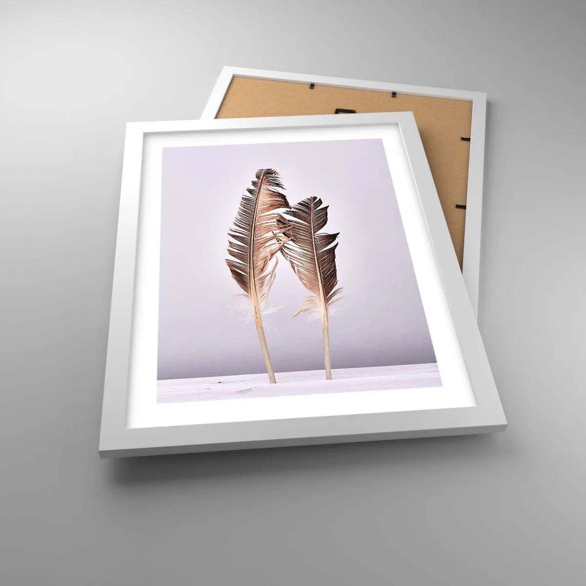 Poster in white frmae - Against Nothingness - 30x40 cm