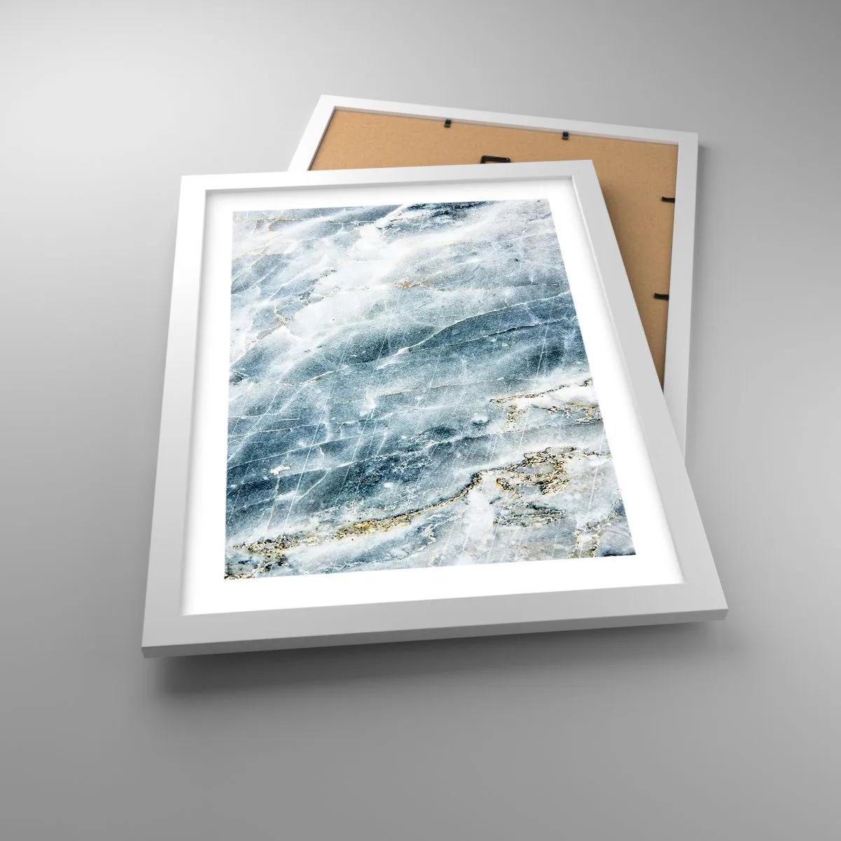Poster in white frmae - Icy World - 30x40 cm