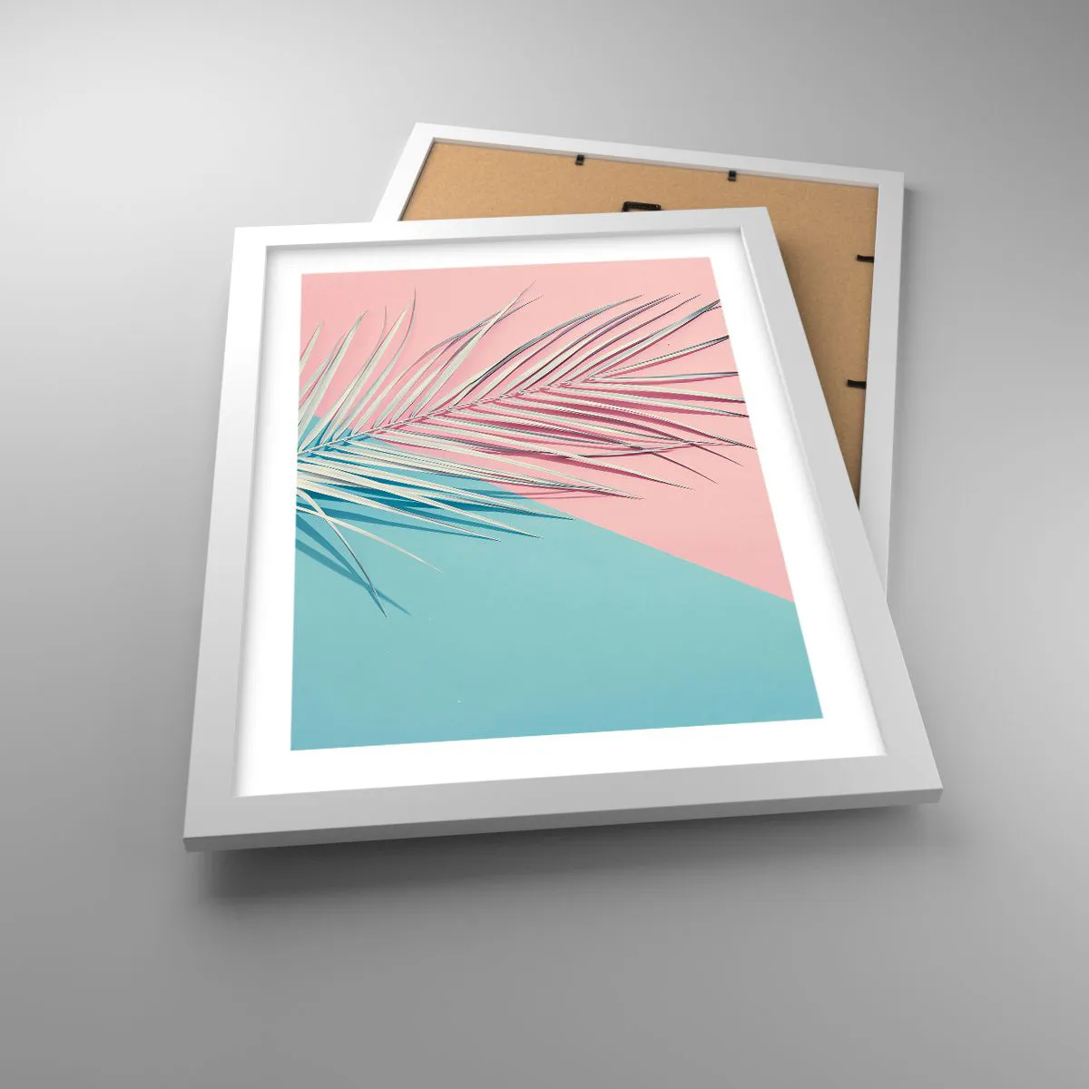 Affiche dans un cadre blanc - Poster - Impression tropicale - 30x40 cm