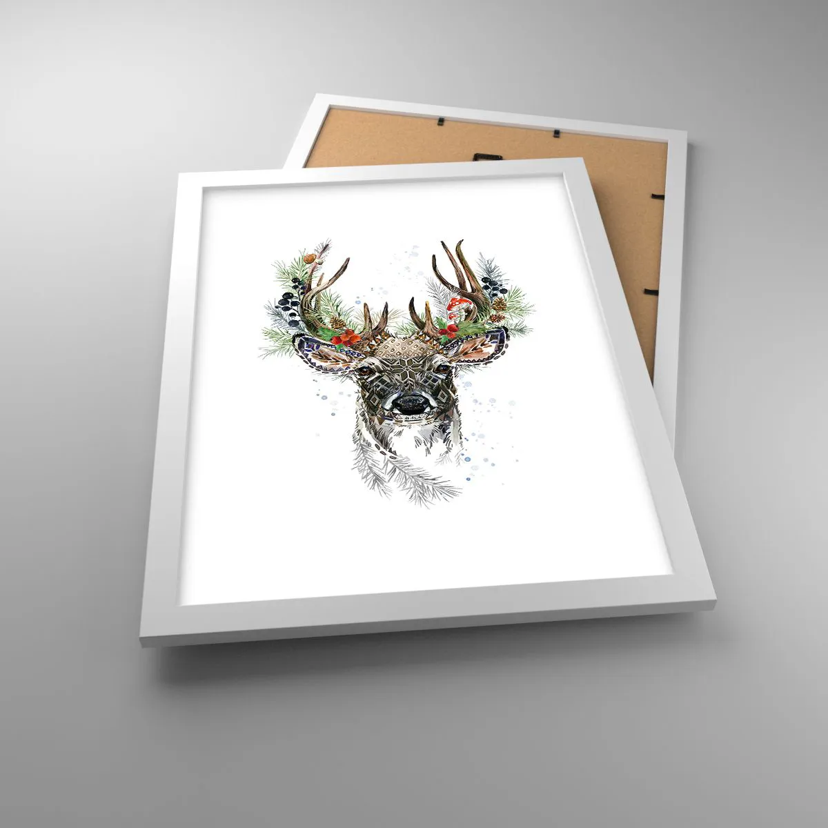 Affiche dans un cadre blanc - Poster - En robe de fête - 30x40 cm