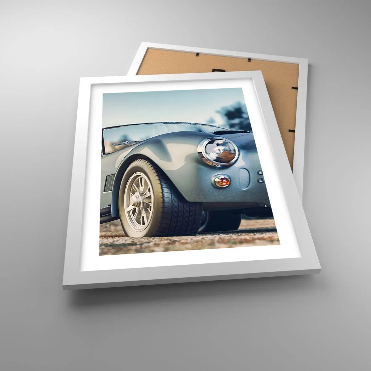 Affiche dans un cadre blanc - Poster - Ce qui compte c'est le style - 30x40 cm