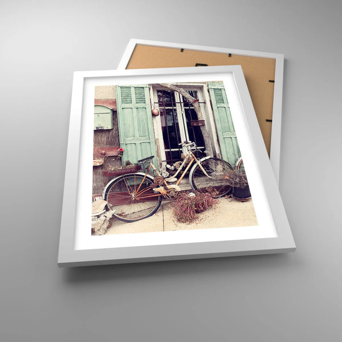 Affiche dans un cadre blanc - Poster - Que la province vive - 30x40 cm