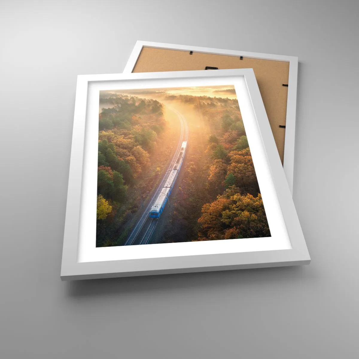 Poster in einem weißen Rahmen - Herbstreise - 30x40 cm