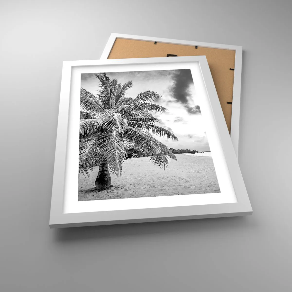 Affisch i vit ram - När du längtar efter ensamheten... - 30x40 cm