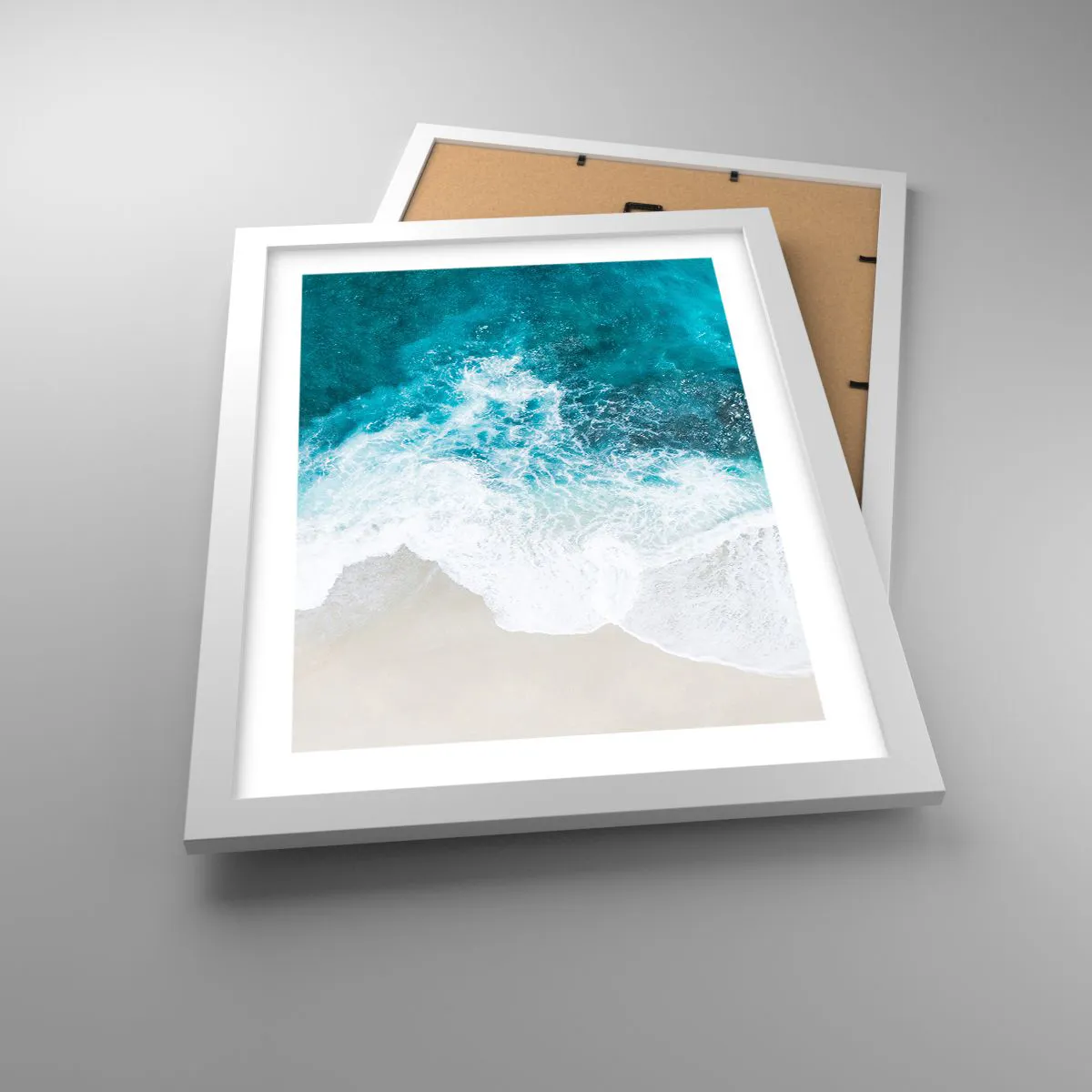 Plakat i hvid ramme - Naturlig kærtegn - 30x40 cm