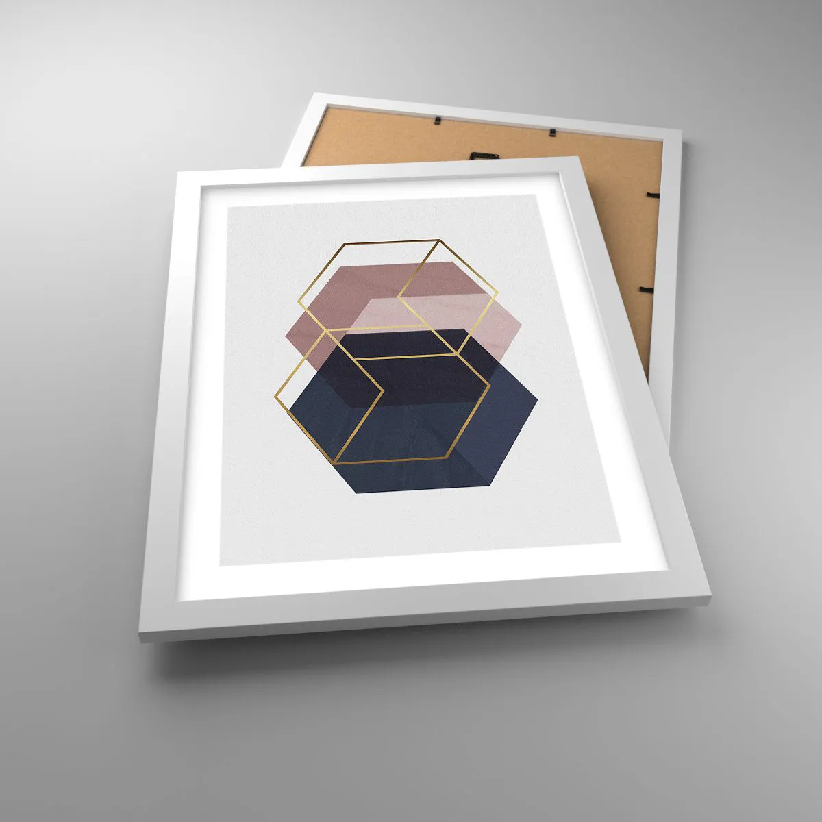 Plakat w białej ramie - Siła prostoty - 30x40 cm