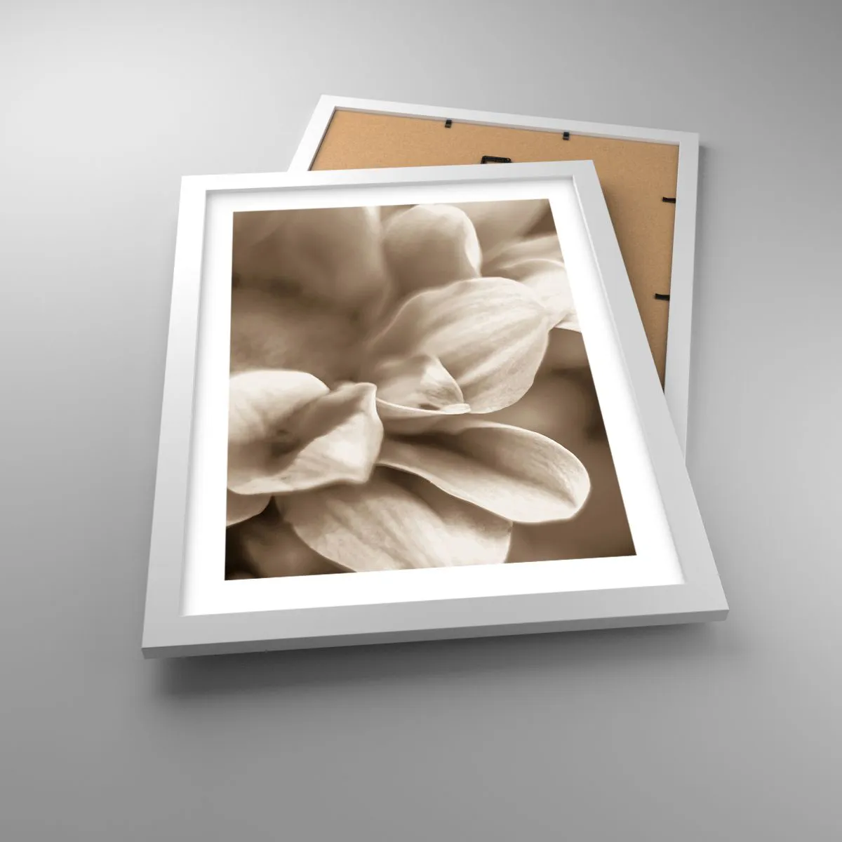 Póster en marco blanco - Suave como una sonrisa - 30x40 cm