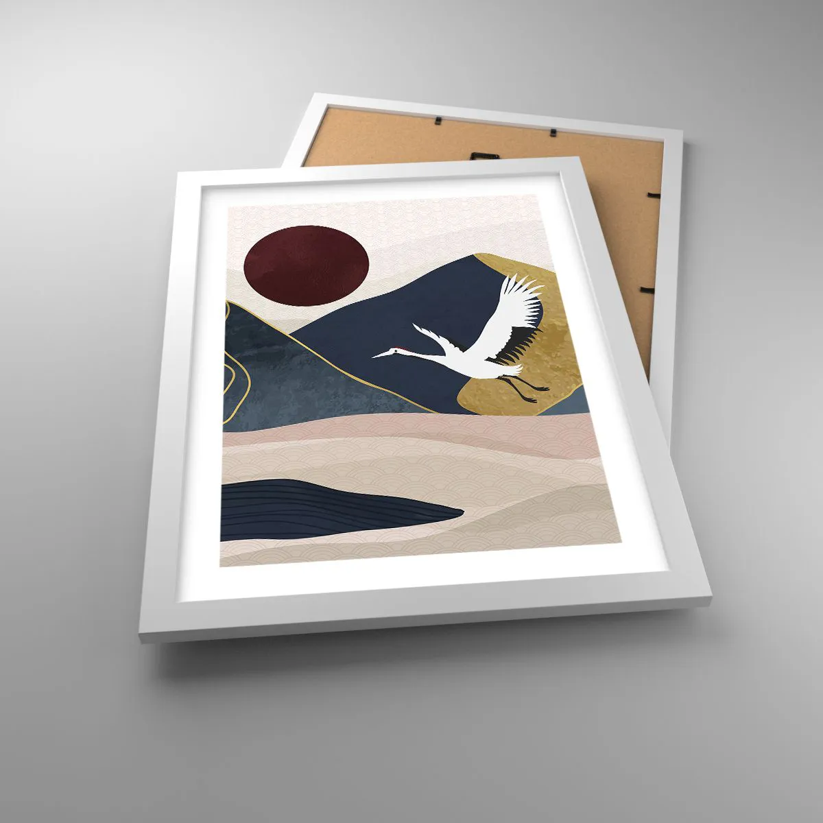 Poster în ramă albă - Și ziua a zburat din nou - 30x40 cm