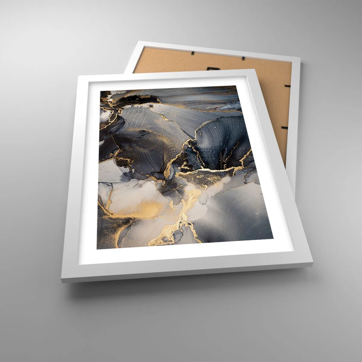 Pôster em moldura branca - A vida da pedra - 30x40 cm
