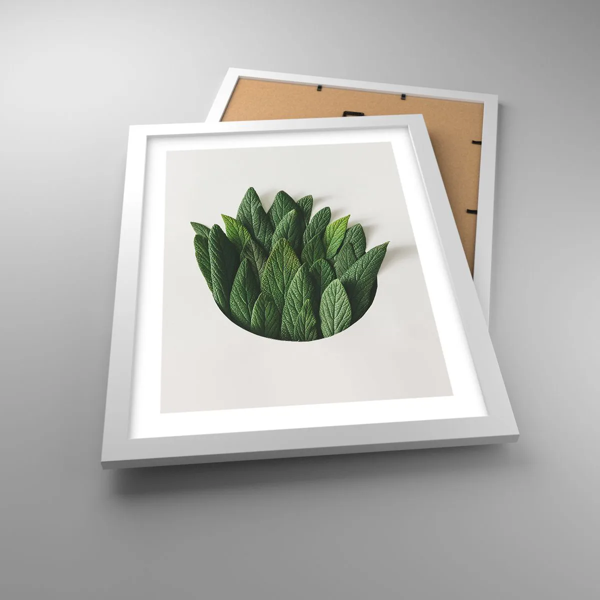 Plagát v bielom ráme - Neukojiteľná zvedavosť - 30x40 cm