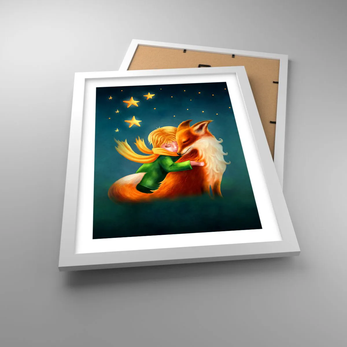 Poszter fekete keretben - Kis herceg - 30x40 cm