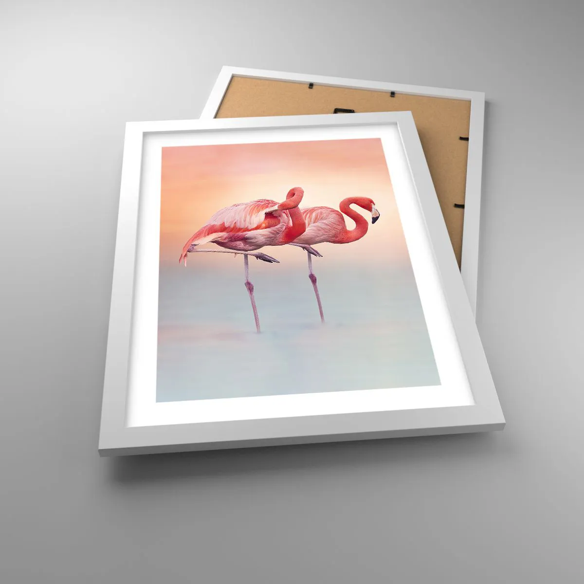 Poster in cornice bianca - Nel colore del sole al tramonto - 30x40 cm