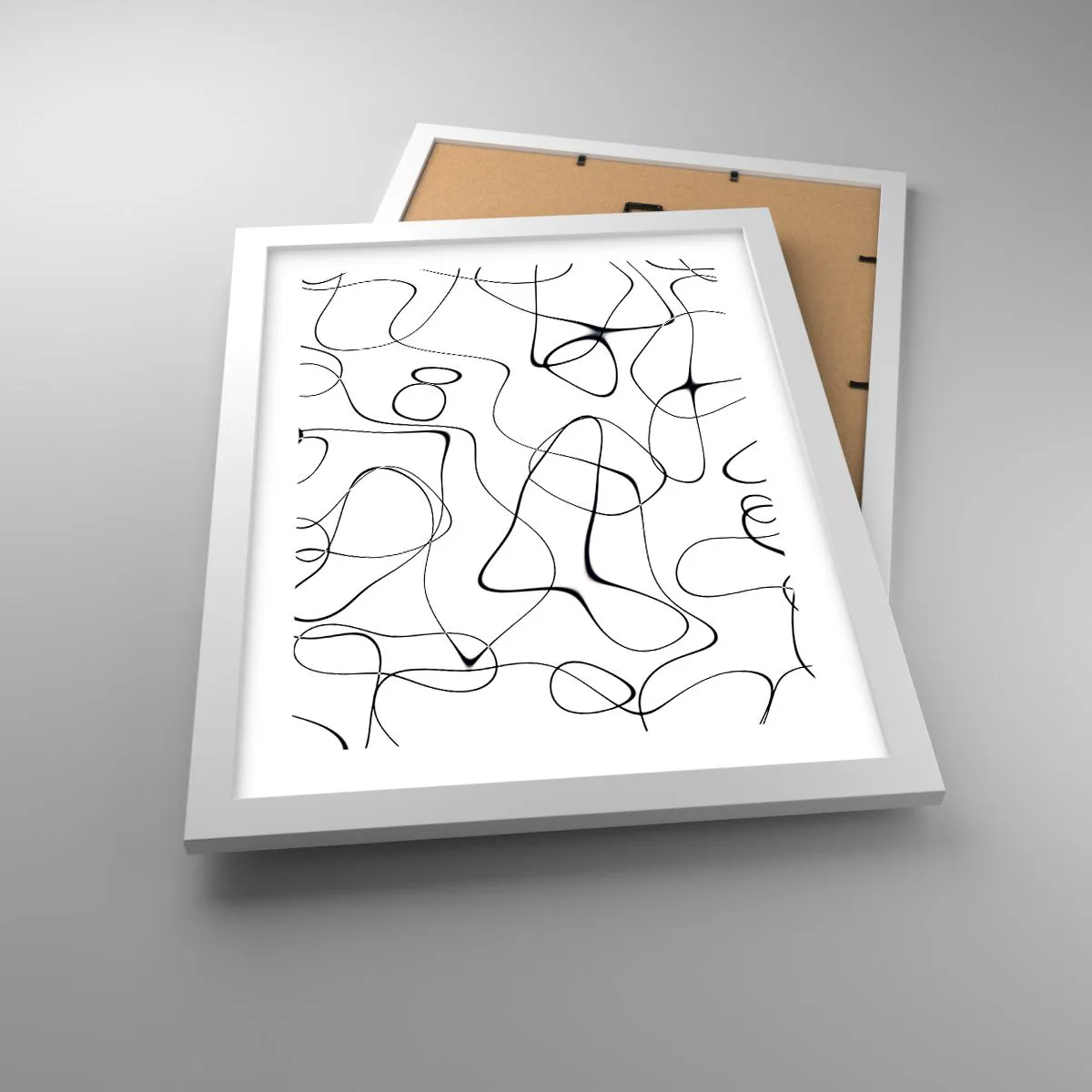 Affisch i vit ram - Livets stigar, ödets tur - 30x40 cm