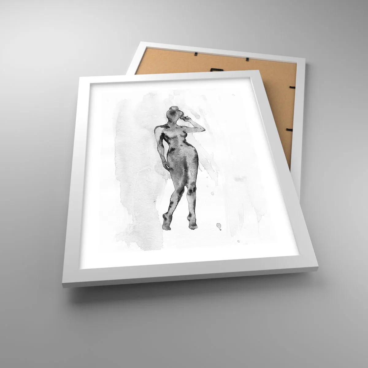 Poster in einem weißen Rahmen - Eine Studie über das Ideal der Weiblichkeit - 30x40 cm