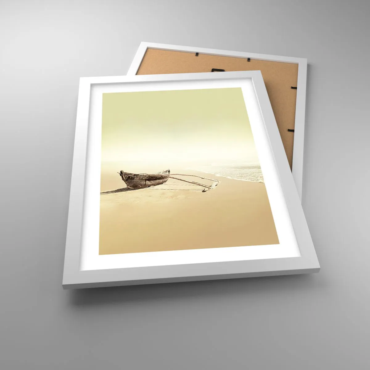 Affiche dans un cadre blanc - Poster - Mémoire des mers du sud - 30x40 cm