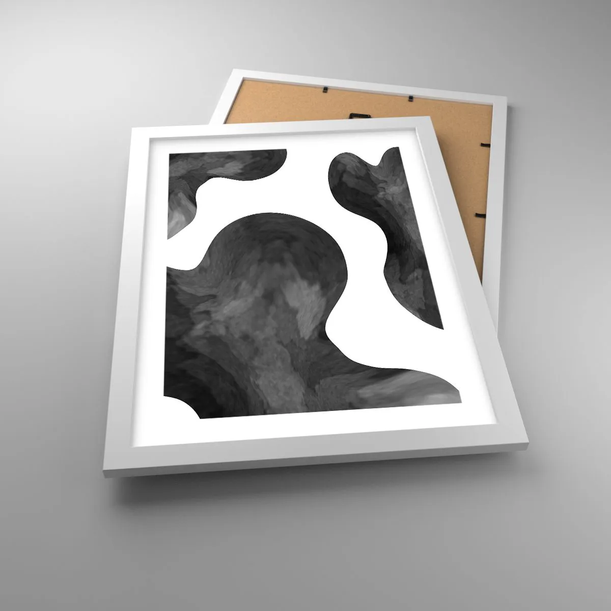 Affiche dans un cadre blanc - Poster - La route du lait - 30x40 cm