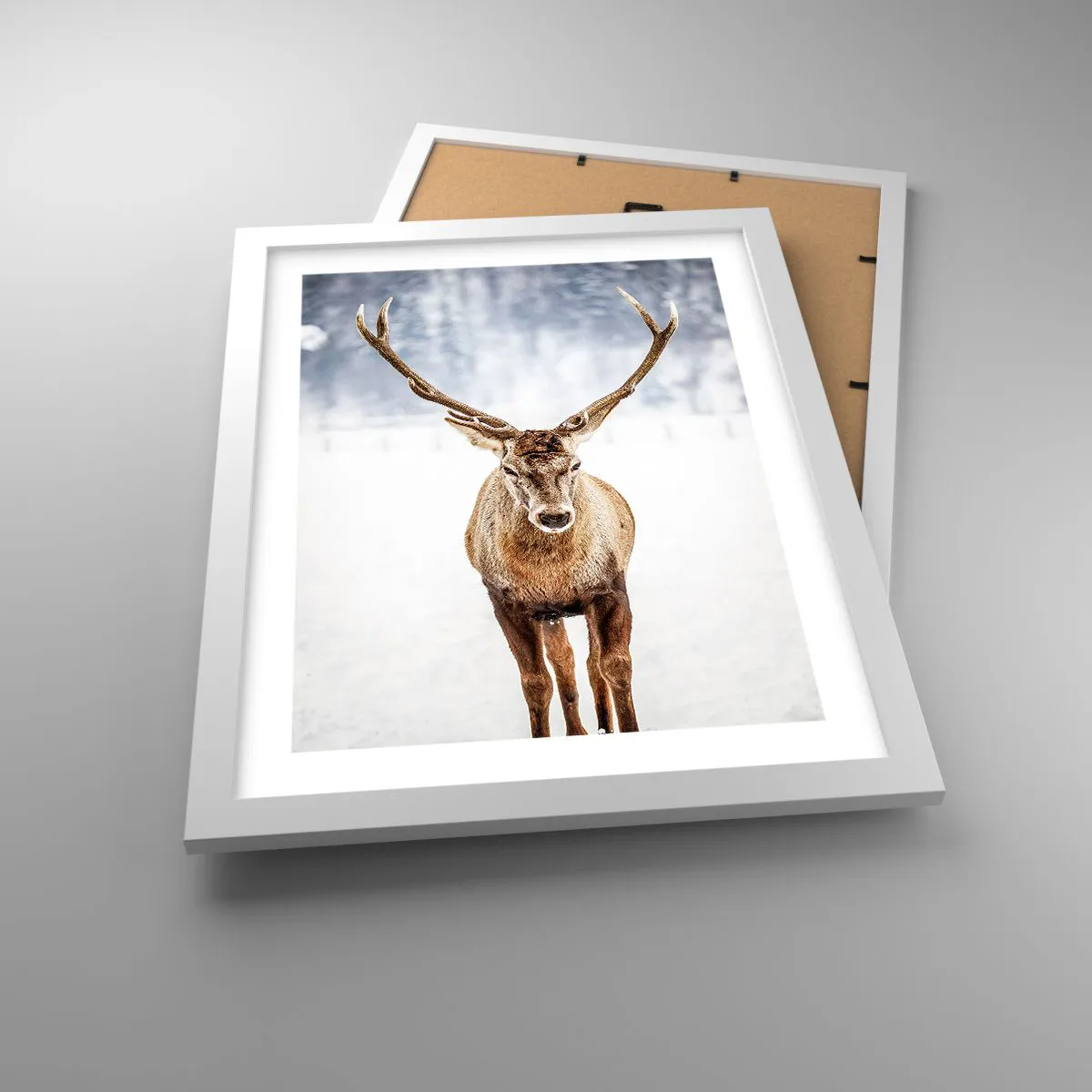 Affisch i vit ram - Rakt från snödimman - 30x40 cm
