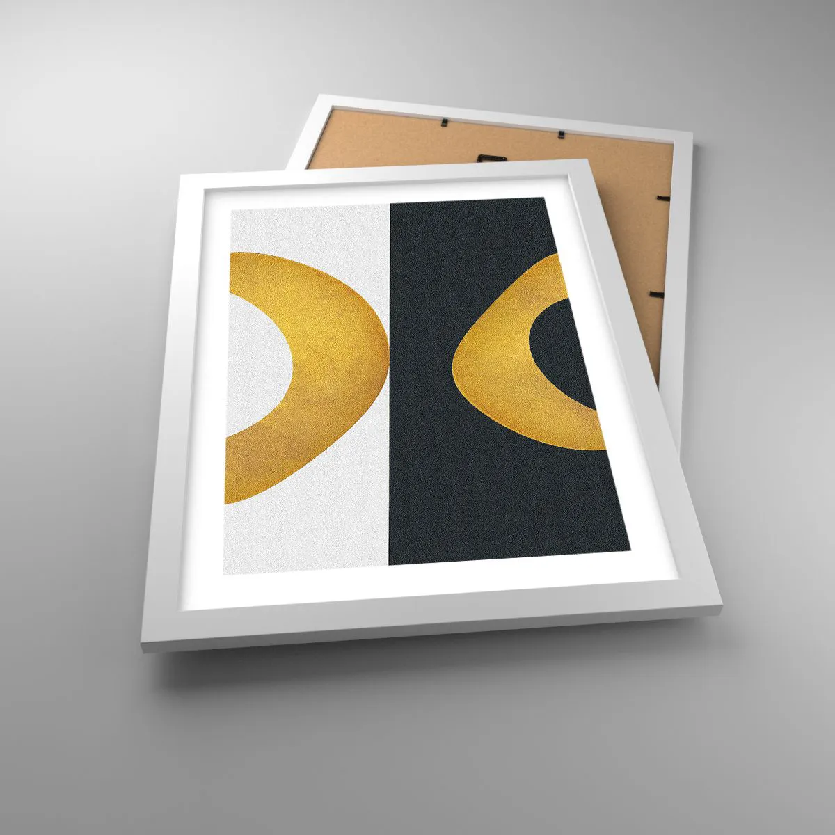 Affiche dans un cadre blanc - Poster - Avant tout : l’or - 30x40 cm