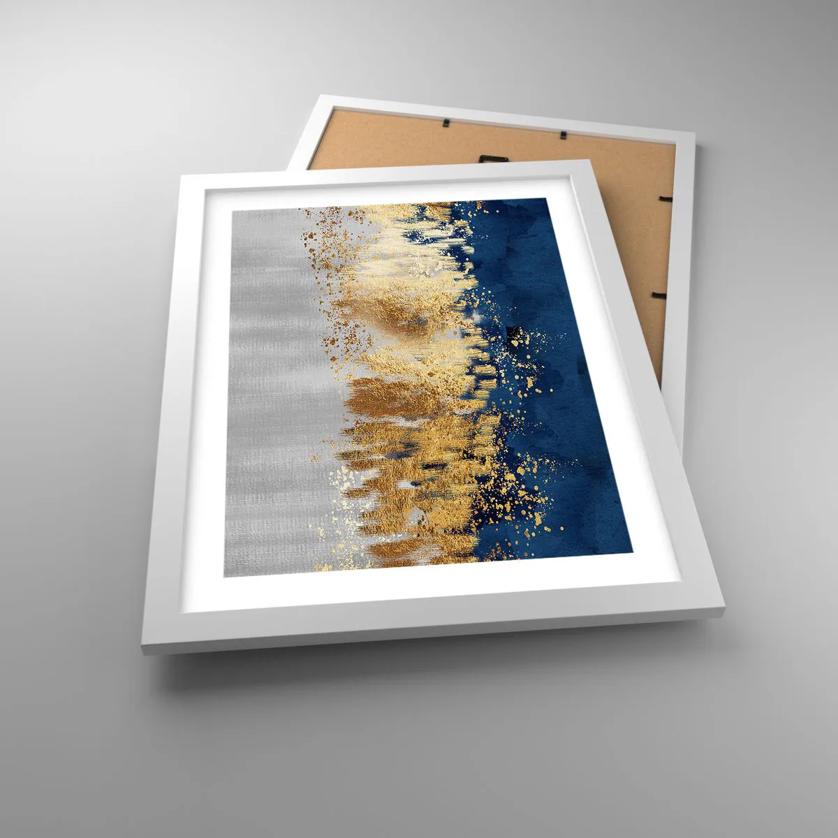 Poster in einem weißen Rahmen - Moderne Komposition mit Glanz - 30x40 cm