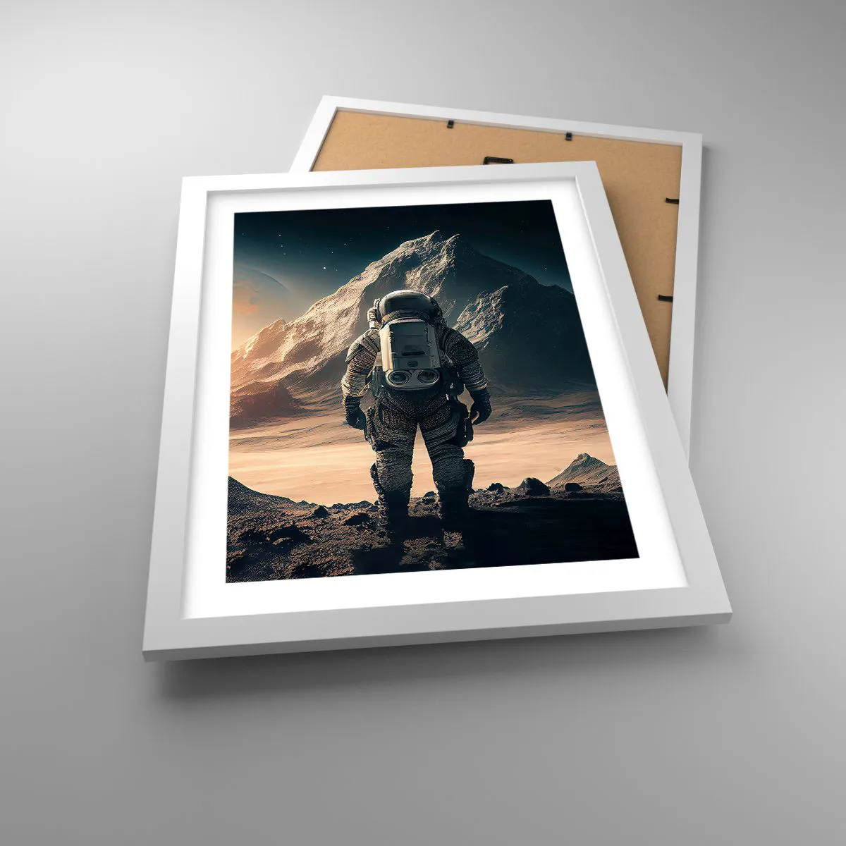 Affiche dans un cadre blanc - Poster - Nouveau défi - 30x40 cm